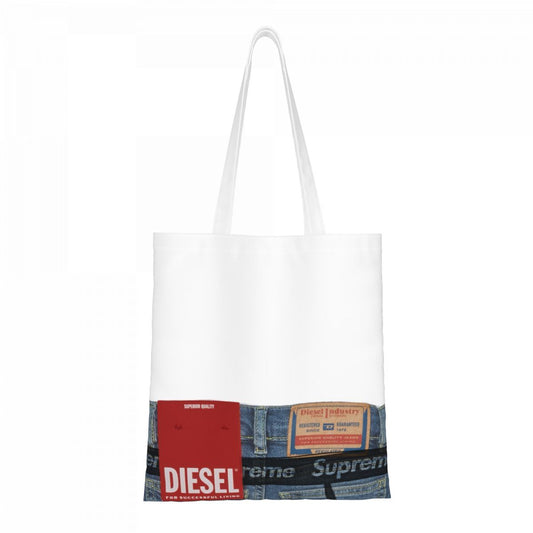 DIESEL X SUPREME JEAN TOTE BAG